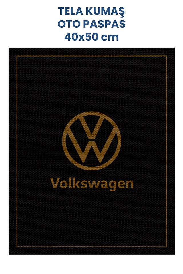 Tela Kumaş Suya Dayanıklı 40x50cm Volkswagen 50adet Oto Paspas