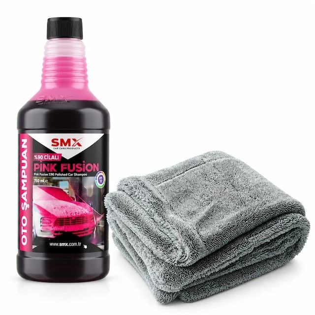 Pink Fusion & 1200 Gsm Kurulama Havlusu İkili Set