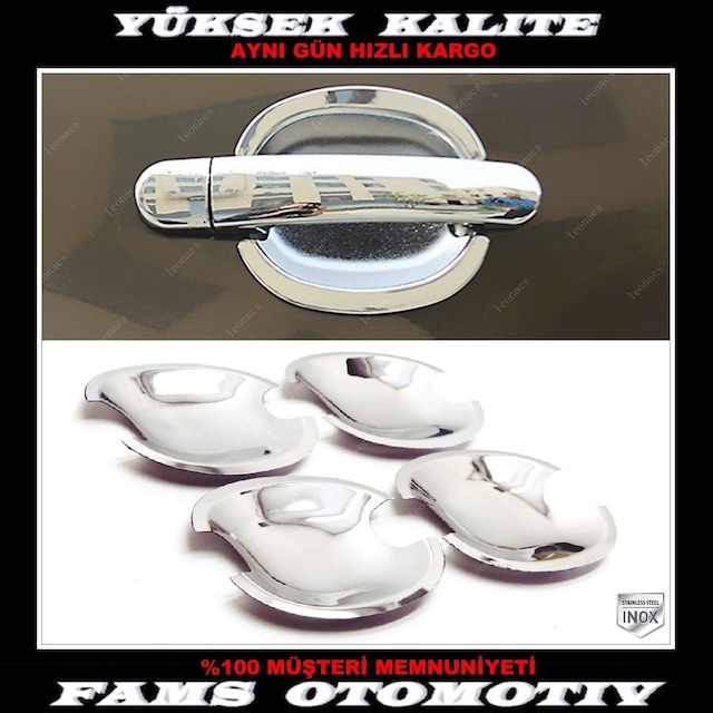 Vw Golf 5 Krom Dış Kapı Kolu Tası 4 Kapı 2003-2009 Arası