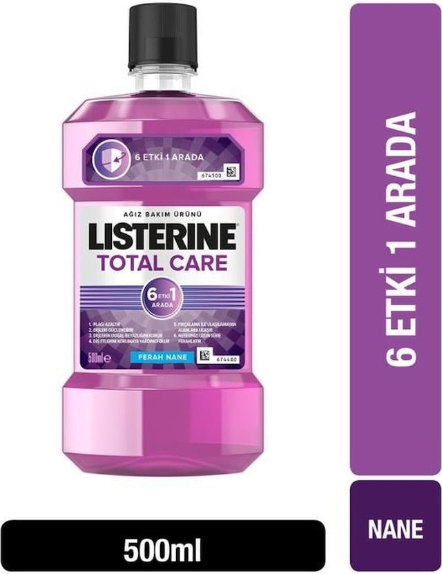 Listerine Total Care 6 Etki 1 Arada Ağız Bakım Suyu 500 ML
