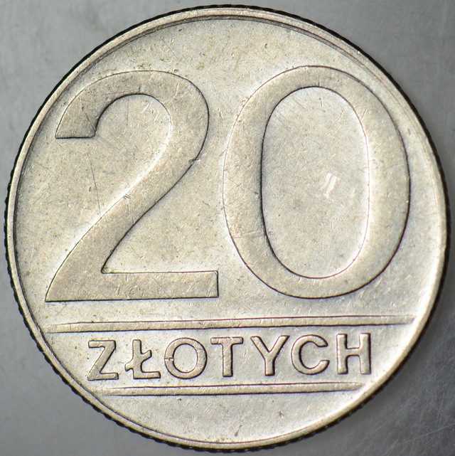 Polonya 20 Zloty 1989.
