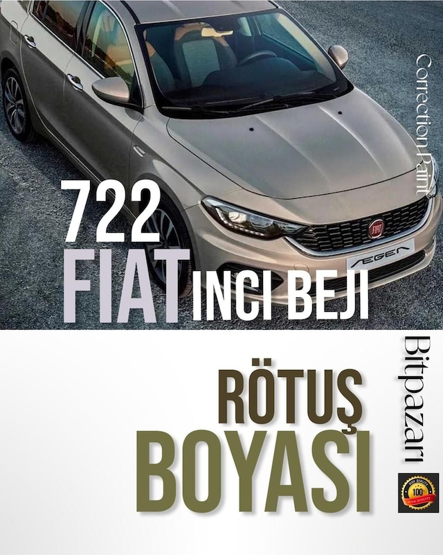 Fiat Doblo, 500 / 500c/500e, Fiorino, Egea - 722 İnci Beji - Fırçalı Rötuş Boyası 20 Ml