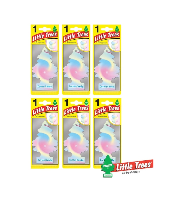 Little Trees Cotton Candy - Pamuk Şekeri Oto Asma Koku 6 Adet