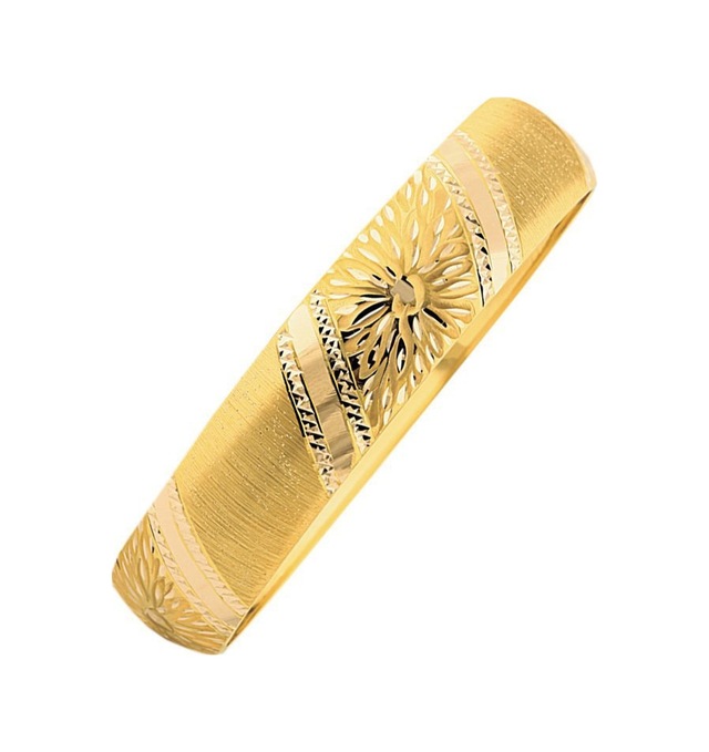 14 Ayar Altın Şarnelli Bilezik Güneş Model 10 Gram