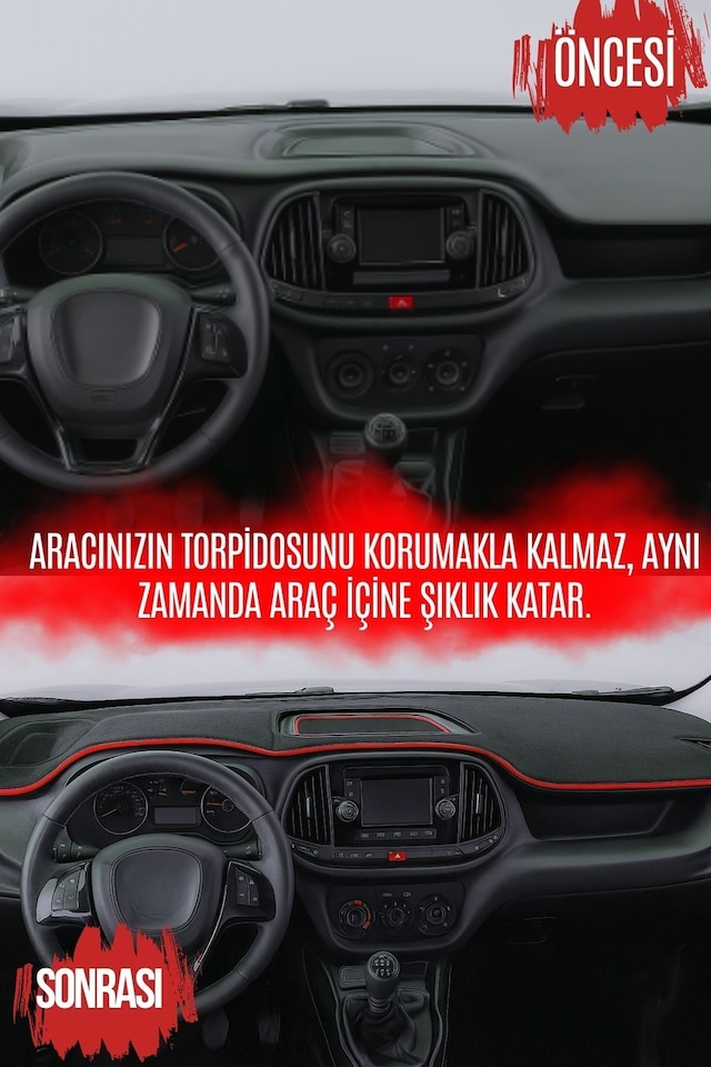 Peugeot Partner 2002-2008 Uyumlu Torpido Örtüsü Çatlama Ve Isıya Karşı Tam Koruma A6 Torpido Halısı