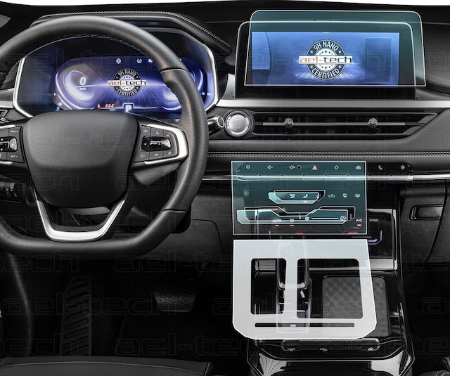 Chery Tiggo 7 Pro Luxury 9h Navigasyon, İç Merkezi Kontrol Ve Vites Etrafı Tpu Koruyucu 3'lü Set