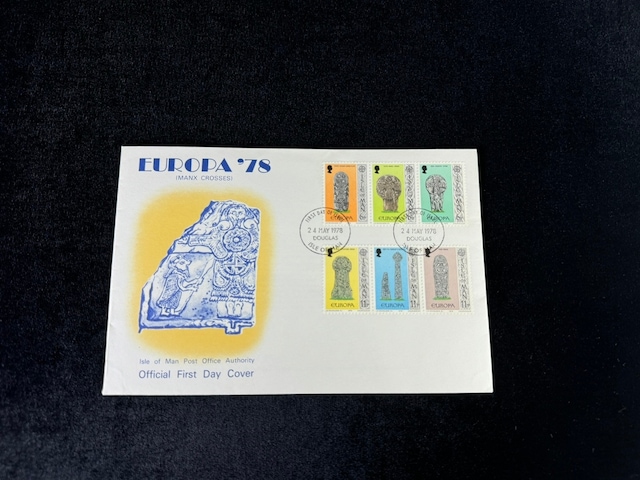 İsle Of Man Fdc 1978 Europa '78 Manx Crosses İlk Gün Zarfı Tam Seri Teşhir Ürün