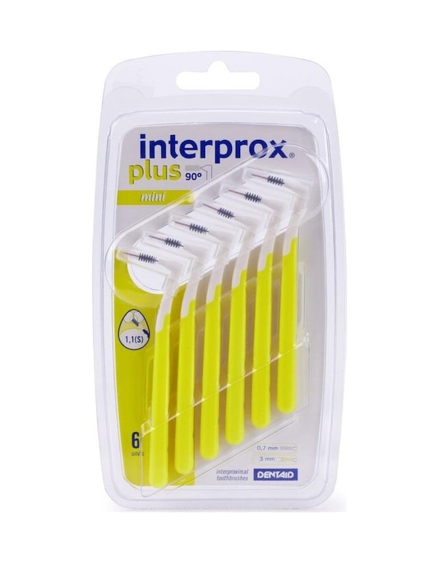 Interprox Plus Mini Conical 1.1mm Arayüz Fırçası 6 Adet SARI