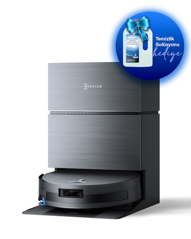Ecovacs Deebot X11 Pro Omni Robot Süpürge + Yer Silme Solisyonu Antrasit