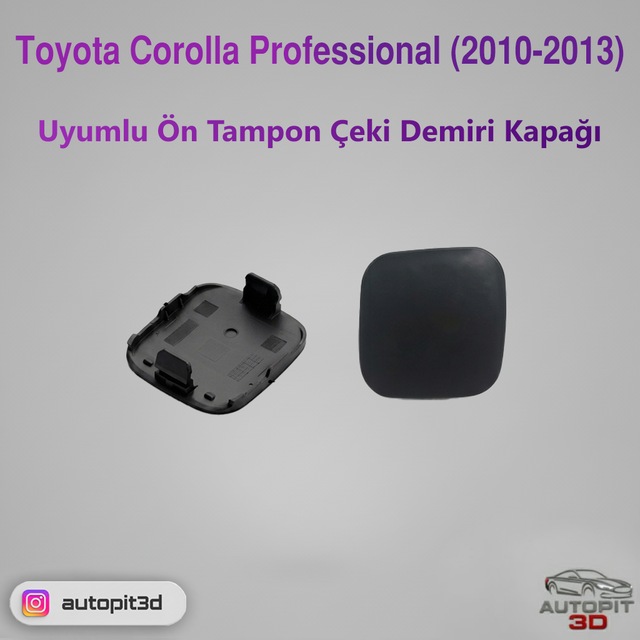 Toyota Corolla Professional 2010-2013 Uyumlu Ön Tampon Çeki Demiri Kapağı