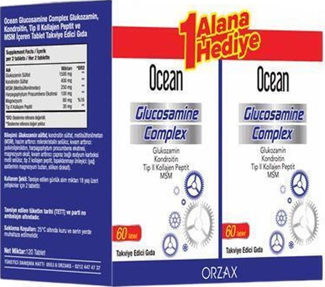 Ocean Glucosamine Complex 60 Tablet - 1 Alana 1 Hediye
