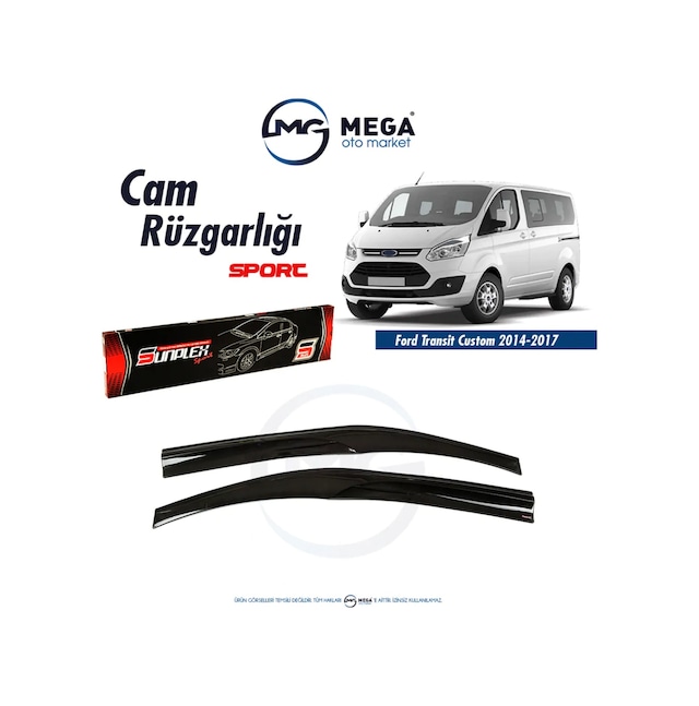 Ford Transit Custom 2014-2018 Cam Rüzgarlık Mugen Tip Sunplex