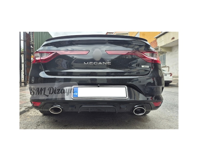 Renault Megane 4 Parlak Siyah Difüzör Megane Arka Difizör