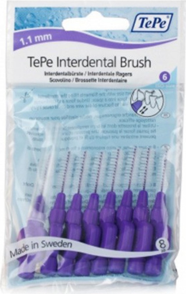 Tepe Interdental Brush 1.1 MM Arayüz Fırçası 8'li