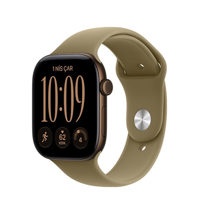 Apple Watch Series 12 GPS MJEU4TU/A 46 MM Koyu Bronz Alüminyum Kasa M/L Akıllı Saat (Apple Türkiye Garantili)