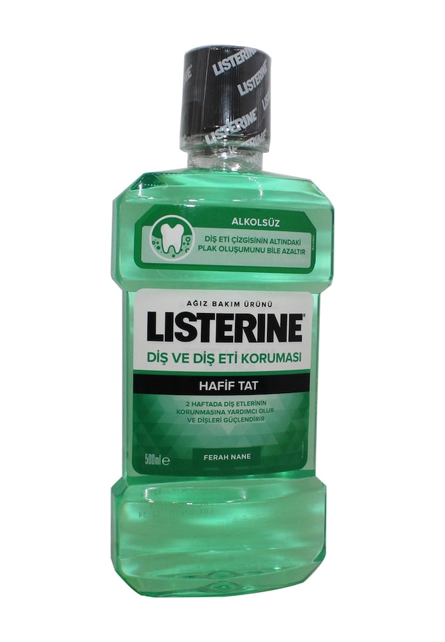 Listerine Diş ve Diş Eti Koruma Hafif Tat Ağız Bakım Ürünü Hafif Nane 500 ML