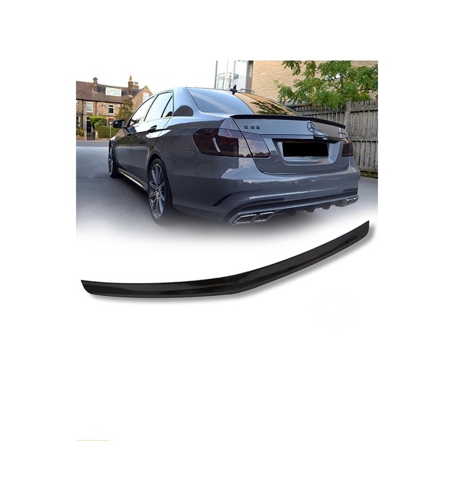 Mercedes W212 2008-2015 Uyumlu Bagaj Üstü Spoiler Pianoblack İthal Parlak Siyah Spoyler