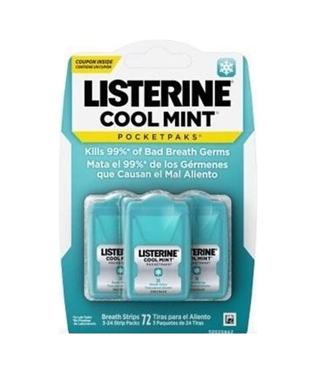 Listerine Cool Mint Nefes Tazeleyici Pocketpaks 72'li