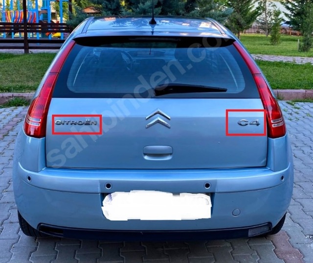 Citroen C4 Bagaj Yazısı Seti Eski Nesil 2'Li Set