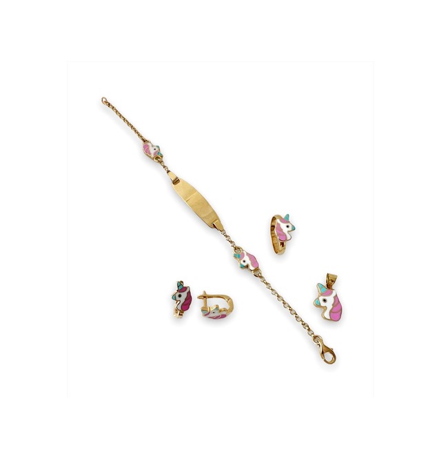 Unicorn Model Çocuk Altın Set Takımı 64038158