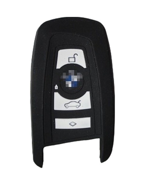 Bmw Uyumlu Silikon Kılıf F30 F20 F10 - 4 Buton Smart Siyah Renk
