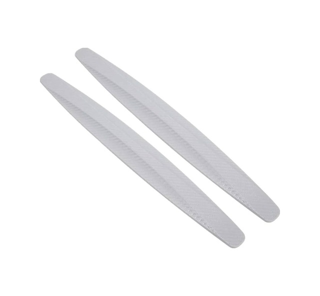 Oto, Araç Tampon Koruyucu Yumuşak Esnek Karbon Beyaz 2 Adet