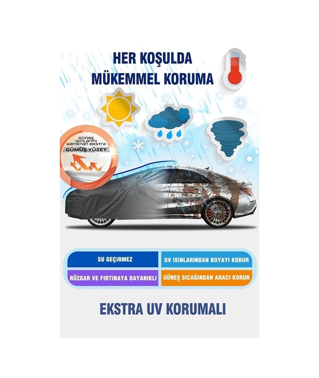 Siyah, Land Rover Range Rover Sport 2009 - 2013, Araba Brandası, Oto Örtüsü, Araba Çadırı Siyah