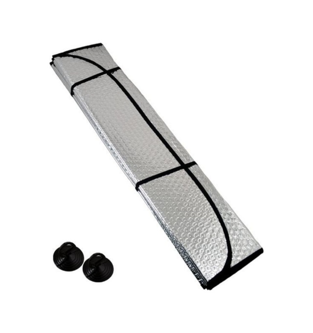Oto Ön Cam Güneşlik Perde Balonlu Büyük Boy Metalize Parlak Alüminyum Katlanabilir Araç Cam Güneşliği 165Cm X 75Cm