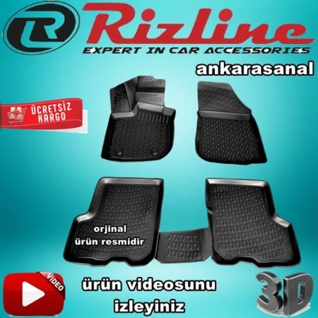 Rizline Dacia Sandero Stepway 3D Paspas Havuzlu 2012-2020 Arası N11.27056