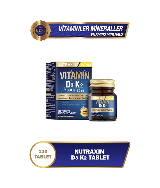 Nutraxin Vitamin D3 K2 120 Tablet