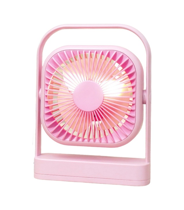 Taşınabilir Usb Şarjlı 3 Kademeli Masaüstü Fan Vantilatör Soğutucu Ys2551 Pembe