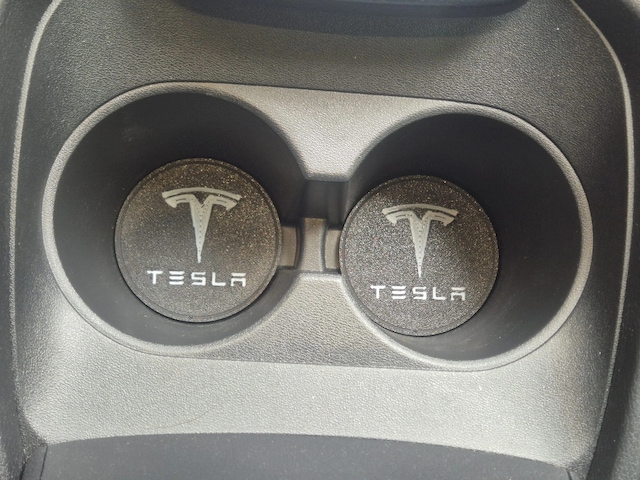 Tesla Araç Bardaklık Altlığı , Tesla Şişe Ve Bardak Altlığı, Tesla Logolu Oto Bardaklık Altlığı