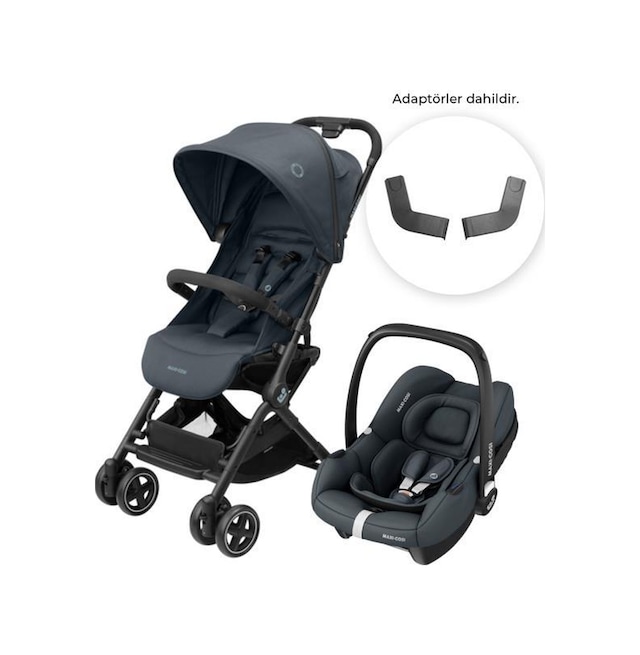 Maxi-Cosi Lara2-Cabriofix I-Size Ultra Kompakt Kabin Boy Seyahat Sistem Bebek Arabası Essential Graphite