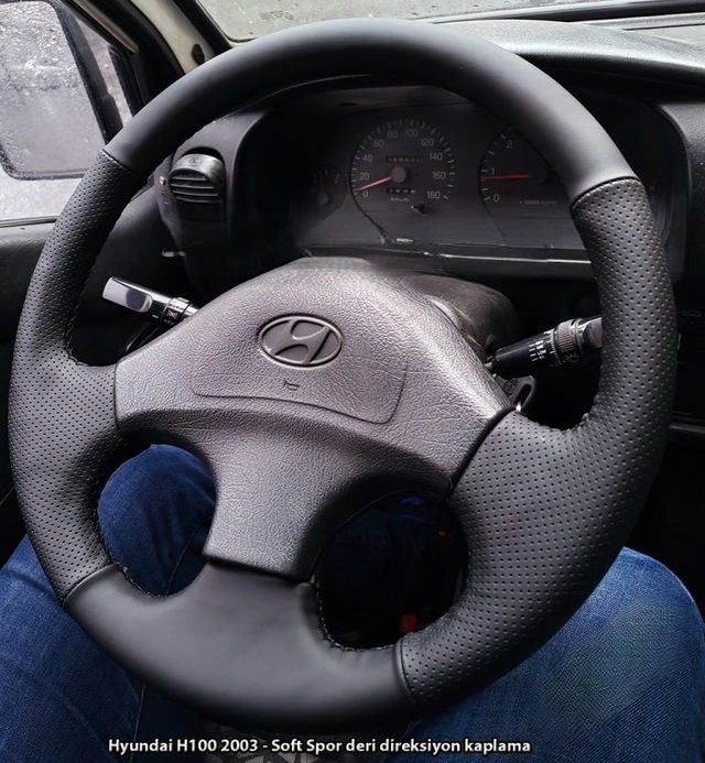 Hyundai H100 2003 Araca Özel Direksiyon Kılıfı Soft Nokta Napa