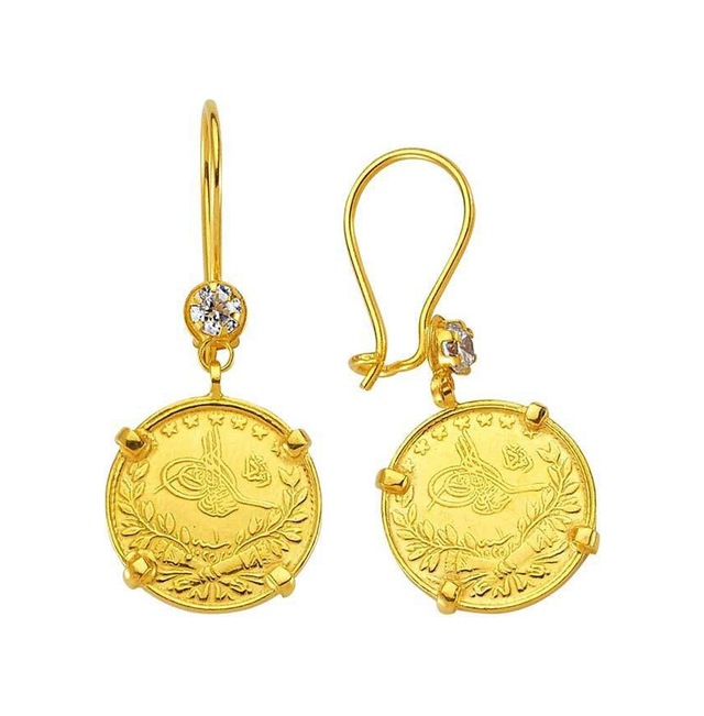 Reşat Küpe Çerçeveli 6.25 Gram 22 Ayar Altın