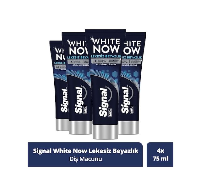 Signal White Now Lekesiz Beyazlık Diş Macunu 4 x 75 ML