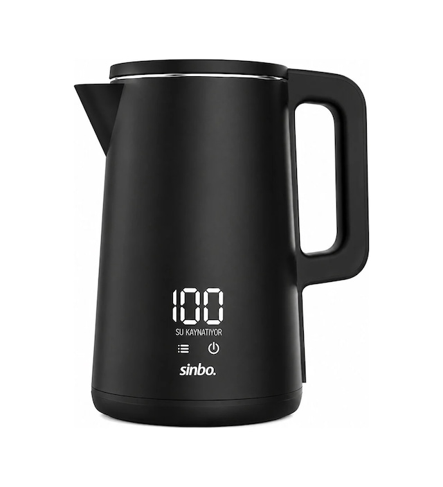 Lb 1.8l 1500w Plastik Kapak - Dokunmatik Ekran Dijital Kettle Su Isıtıcısı Kablosuz Kullanım Sk-8042