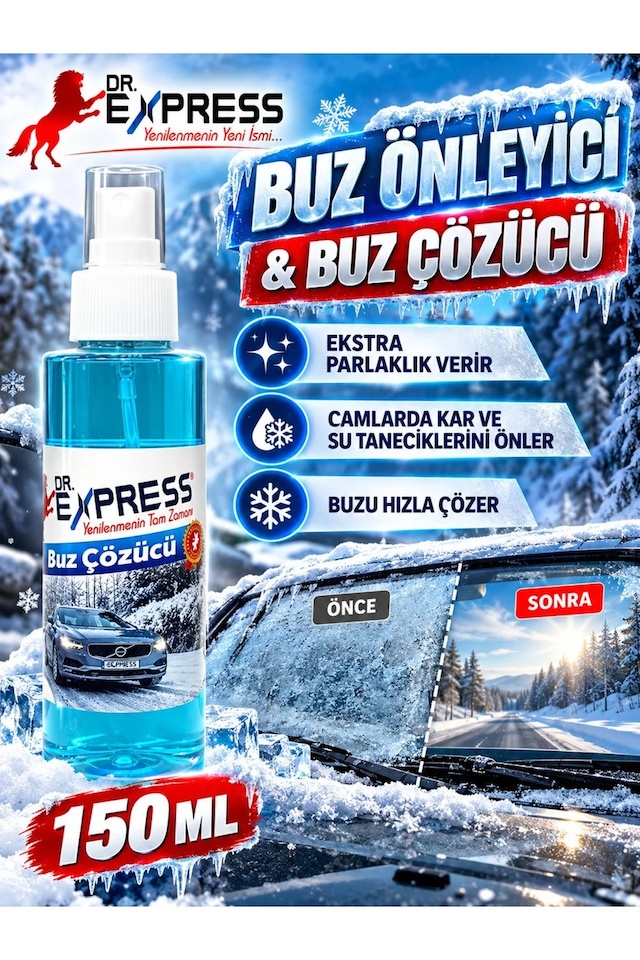 Buz Kar Çözücü Sprey 150 Ml Araba Cam Kaporta Kapı Kilit Buz Kar Sprey Kolay Pratik Etkili Çözücü - 575566797