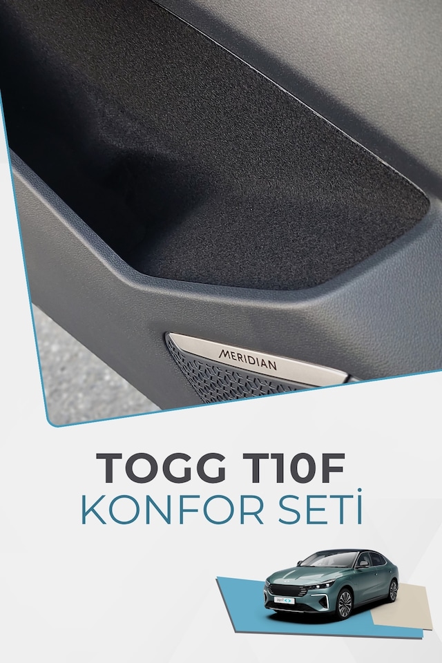 Togg T10f Sedan Konfor Seti - Araç İçi Eşya Ceplerine Özel Kumaş Kaplama Togg T10f Sedan