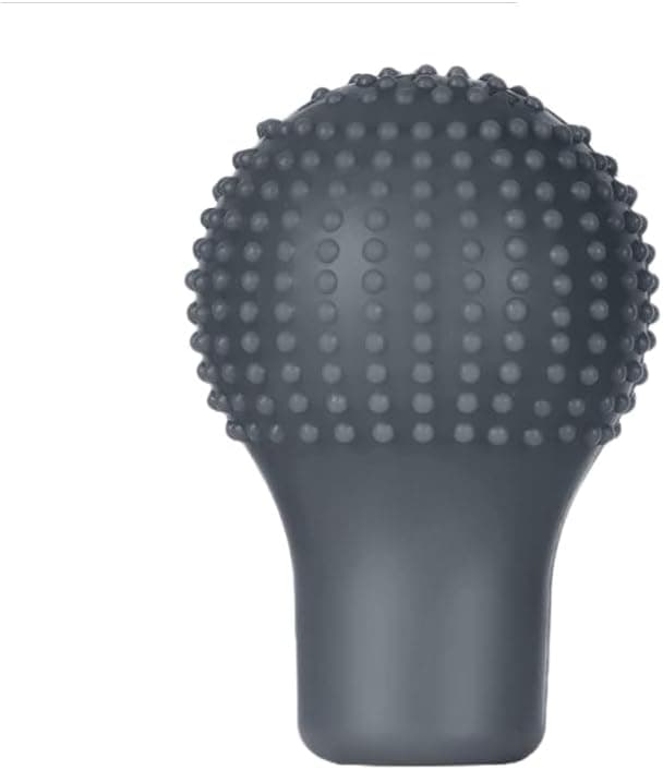 Vites Topuzu Kılıfı Oval Silikon Masajlı Gri Yuvarlak Tasarım, Masajlı Yüzey, Silikon Malzeme