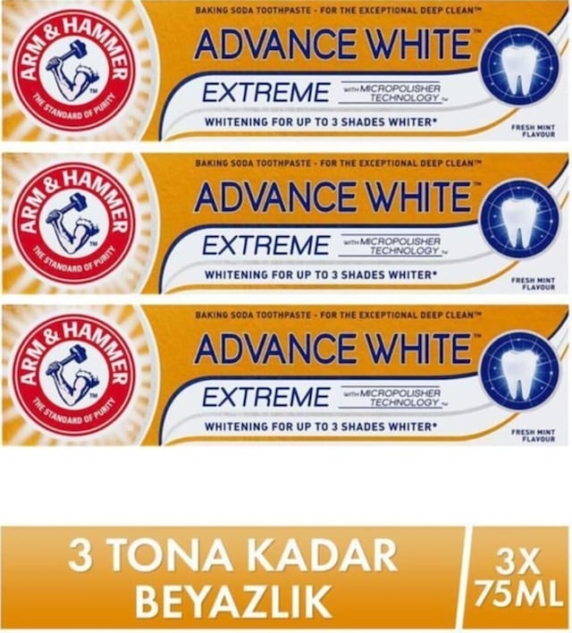 Arm&Hammer Advance White Extreme Diş Macunu 3 x 75 ML
