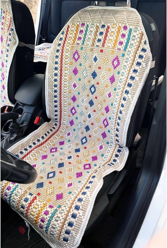 Oto Kılıf Kilim Ön Ve Arka Koltuk 3'Lü Set Terletmez Universal