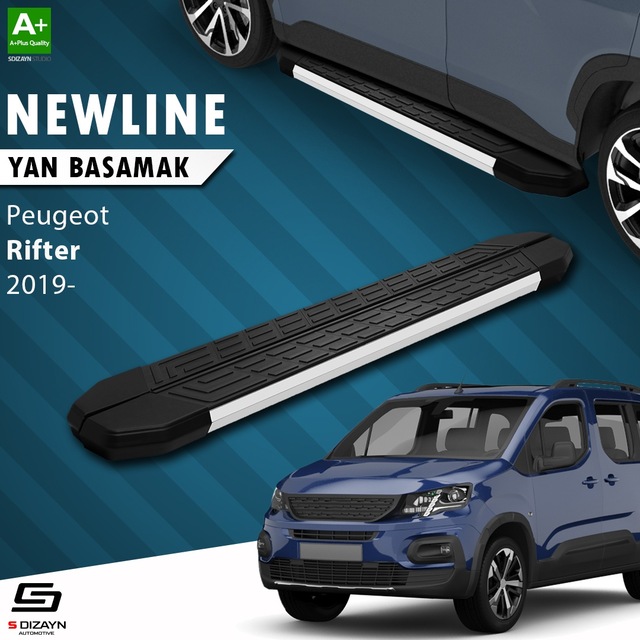S-dizayn Peugeot Rifter Newline Aluminyum Yan Basamak 203 Cm 2019