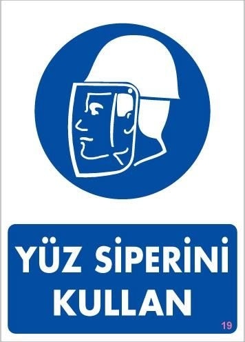 Buradabulabilirsin Yüz Siperi Kullan Uyarı Levhası 25x35 Kod:19 Nl