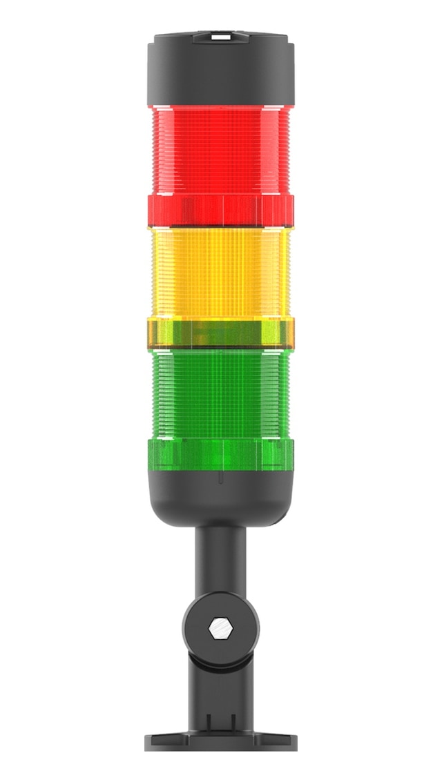 Mesan Ø66 3 Kat Modüler Işıklı Kolon Led Multifonksiyon Buzzer Devrilme Aparatlı 12vdc Ms 82631.1.3.2.12vdc