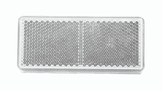 Wolfram 3m Yapışkanlı E - Belgeli Beyaz Dikdörtgen Reflektör - 10 Adet