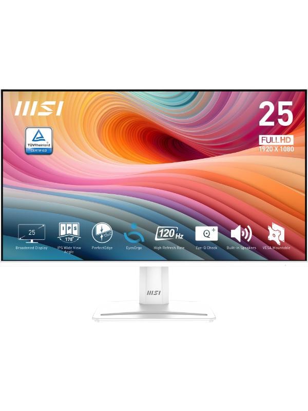 Msı Pro Mp251w E2 24.5'' Fhd Flat Ips 120hz 1ms Adaptıve-sync Bey