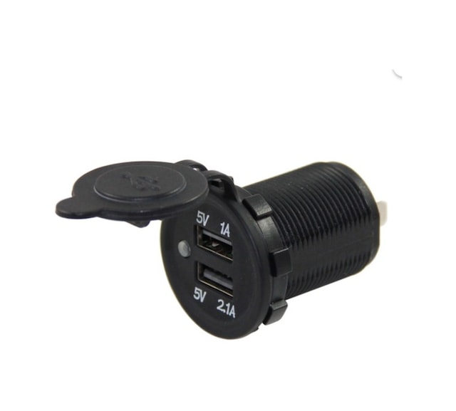 Usb Şarj Soketi Unıversal Hızlı Şarj Çift Usb 5V 2.1 A 8V-32V --