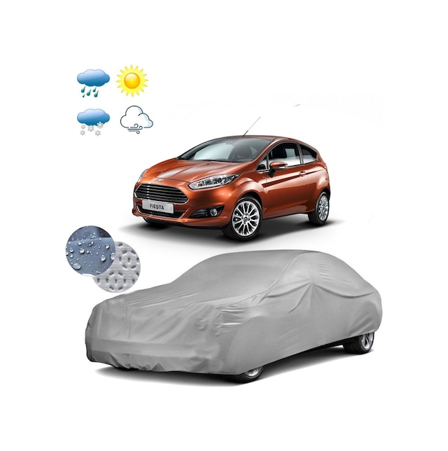 Autozel Ford Fiesta Branda Araba Koruyucu Miflonlu Oto Brandası (