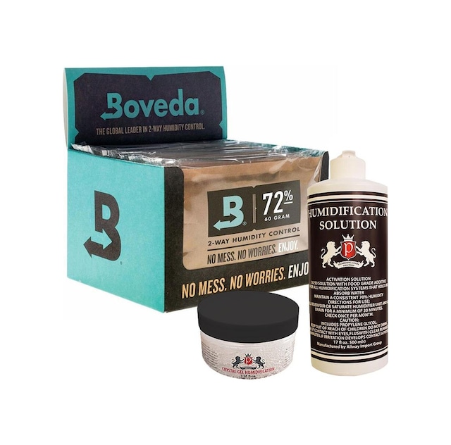 Boveda 72 60 G Humidor Puro Kutusu Nemlendirici 12li Paket Saf Su